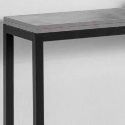 Viadurini Living Ausziehbarer Konsolentisch-Ausziehbare Konsole mit Melaminplatte und Gestell aus lackiertem Metall - Adino