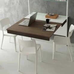 Viadurini Living Ausziehbarer Konsolentisch-Ausziehbare Kristallkonsole mit Metallstruktur Made in Italy - Iod