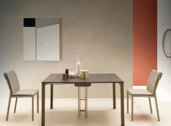 Viadurini Living Ausziehbarer Konsolentisch-Ausziehbare moderne Tischkonsole aus Eichenholz und Metall Made in Italy - Nappo