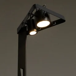 Viadurini Lighting Designer Stehlampen-Ausziehbare Stehlampe Aluminium Mattschwarzes Leiterdesign - Watchful