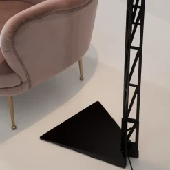 Viadurini Lighting Designer Stehlampen-Ausziehbare Stehlampe Aluminium Mattschwarzes Leiterdesign - Watchful