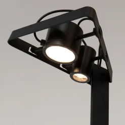 Viadurini Lighting Designer Stehlampen-Ausziehbare Stehlampe Aluminium Mattschwarzes Leiterdesign - Watchful