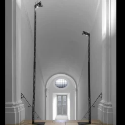 Viadurini Lighting Designer Stehlampen-Ausziehbare Stehlampe Aluminium Mattschwarzes Leiterdesign - Watchful