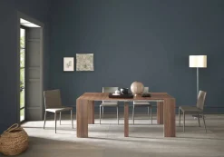 Viadurini Living Ausziehbarer Konsolentisch-Ausziehbare Tischkonsole Bis zu 295 cm in Holz Made in Italy Design - Temocle