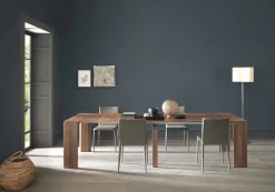 Viadurini Living Ausziehbarer Konsolentisch-Ausziehbare Tischkonsole Bis zu 295 cm in Holz Made in Italy Design - Temocle