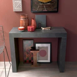 Viadurini Living Ausziehbarer Konsolentisch-Ausziehbare Tischkonsole Bis zu 290 cm mit Holzplatte Made in Italy - Seregno