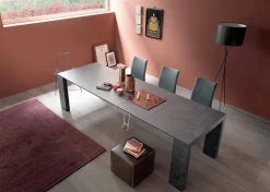 Viadurini Living Ausziehbarer Konsolentisch-Ausziehbare Tischkonsole Bis zu 290 cm mit Holzplatte Made in Italy - Seregno