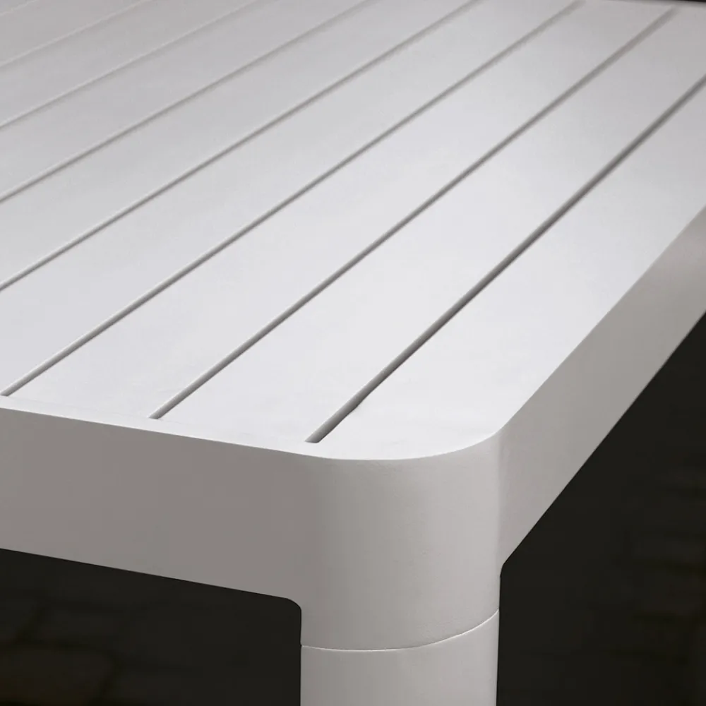 Viadurini in the Garden Ausziehbare Gartentische-Ausziehbarer Außentisch bis 300 cm aus lackiertem Aluminium - Glas