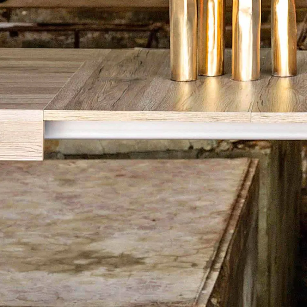 Viadurini Living Ausziehbare Esstische-Ausziehbarer bis 320cm Tisch in modernem Design Oky