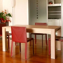 Viadurini Living Esstische Nach Mass|Ausziehbare Esstische-Ausziehbarer Designtisch aus Eichenholz, L160 / 260xP90cm, Jacob