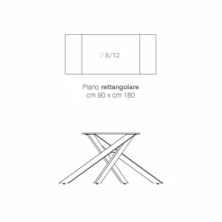 Viadurini Living Ausziehbare Esstische-Ausziehbarer Designtisch aus Glaskeramik made in Italy, Dionigi