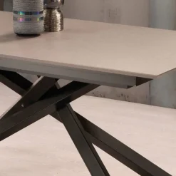 Viadurini Living Ausziehbare Esstische-Ausziehbarer Designtisch mit Metallbeinen, Lucera