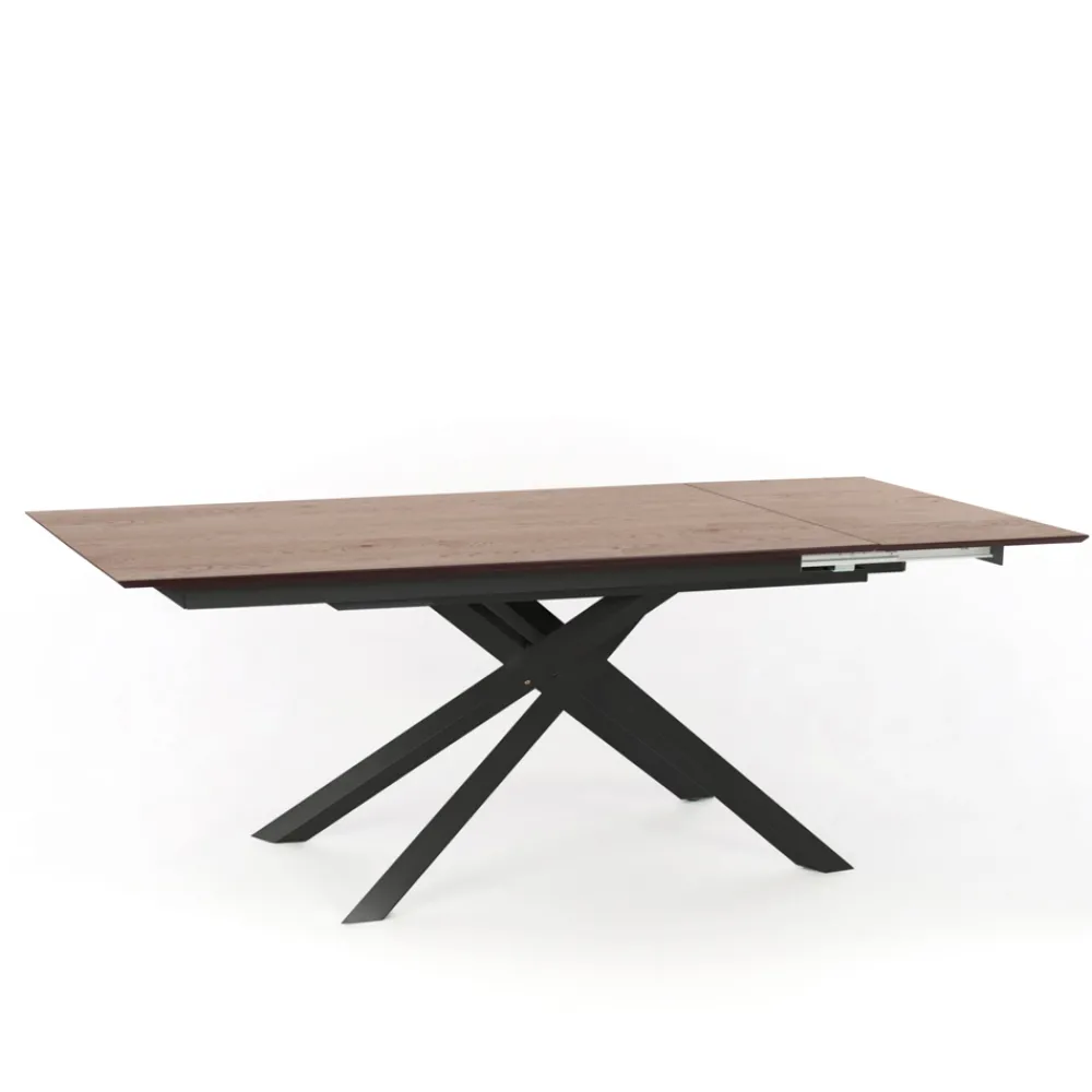 Viadurini Living Ausziehbare Esstische-Ausziehbarer Designtisch mit Metallbeinen, Lucera