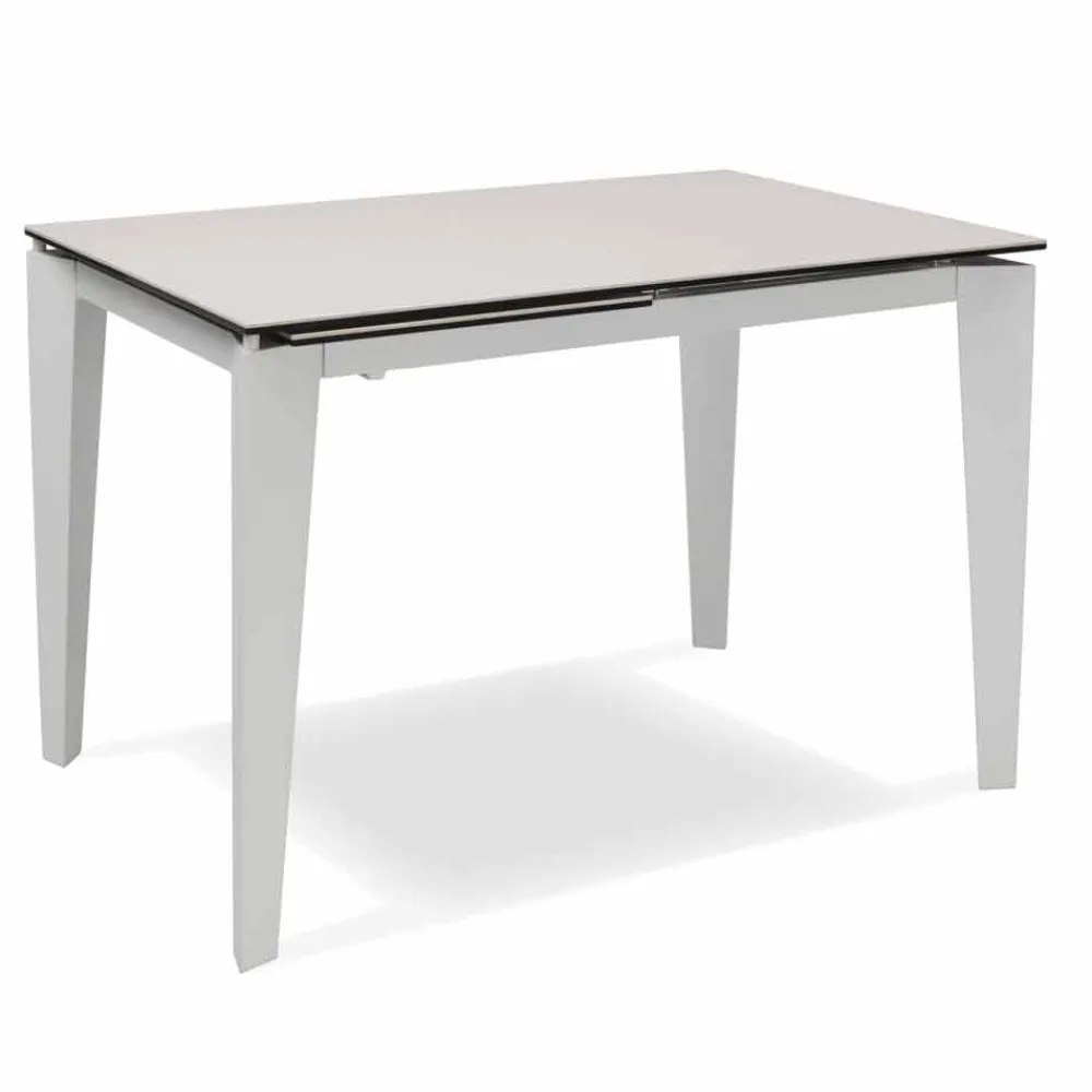 Viadurini Living Ausziehbare Esstische-Ausziehbarer Esstisch 120 / 170xP80 aus Glaskeramik - Bino