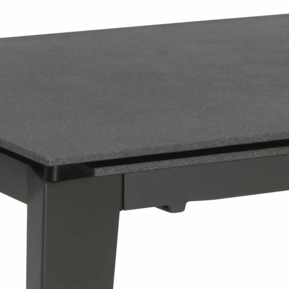 Viadurini Living Ausziehbare Esstische-Ausziehbarer Esstisch 120 / 170xP80 aus Glaskeramik - Bino