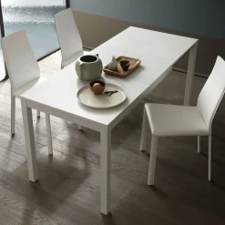 Viadurini Living Ausziehbare Esstische-Ausziehbarer Esstisch 190 cm Metall und Holz Made in Italy - Euklidisch