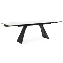 Viadurini Living Ausziehbare Esstische-Ausziehbarer Esstisch 240 cm Glas- und Keramikplatte - Barone