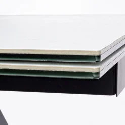 Viadurini Living Ausziehbare Esstische-Ausziehbarer Esstisch 240 cm Glas- und Keramikplatte - Barone