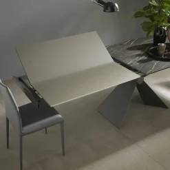 Viadurini Living Ausziehbare Esstische-Ausziehbarer Esstisch 298 cm in Metall- und Keramikplatte - Anaconda