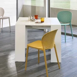 Viadurini Living Ausziehbarer Konsolentisch-Ausziehbarer Esstisch / Konsole, L 42,50 / 302,50x p 90 cm - Alvaro