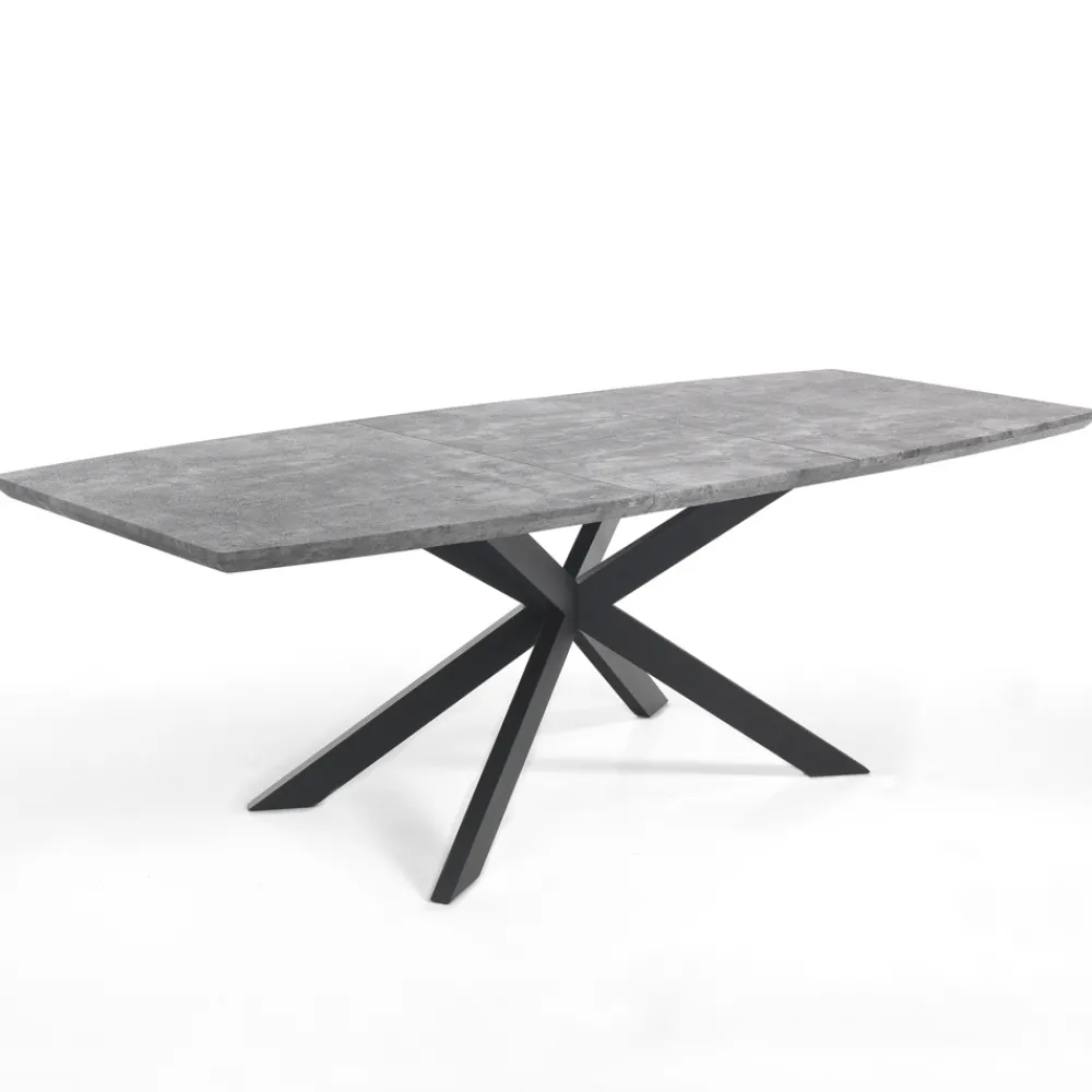 Viadurini Living Ausziehbare Esstische-Ausziehbarer Esstisch aus Metall und MDF – Iridium