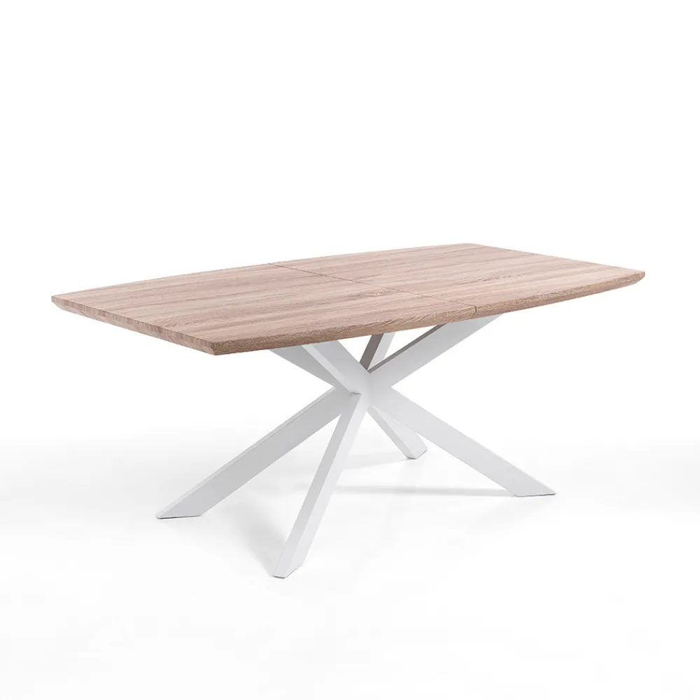 Viadurini Living Ausziehbare Esstische-Ausziehbarer Esstisch aus Metall und MDF – Iridium