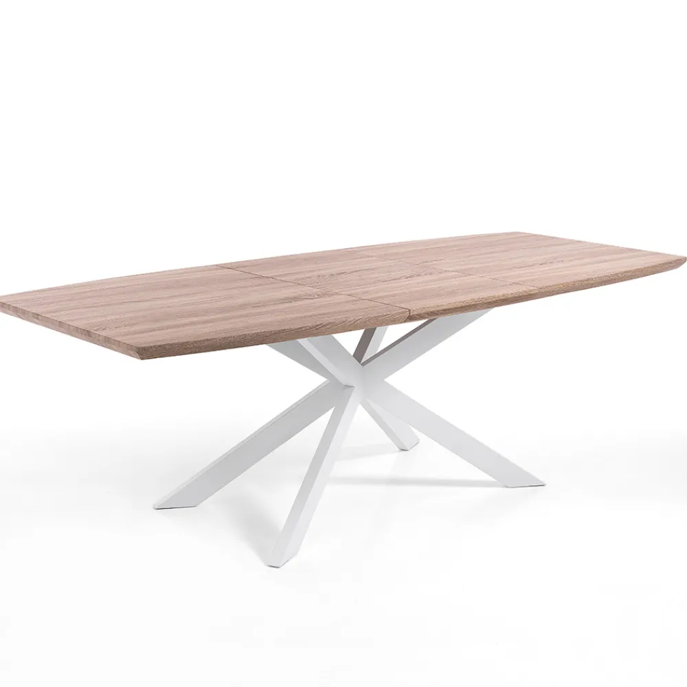 Viadurini Living Ausziehbare Esstische-Ausziehbarer Esstisch aus Metall und MDF – Iridium