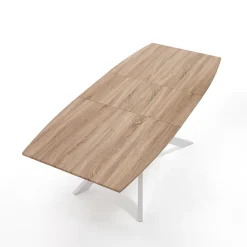 Viadurini Living Ausziehbare Esstische-Ausziehbarer Esstisch aus Metall und MDF – Iridium