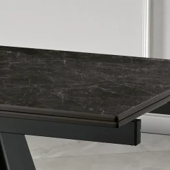 Viadurini Living Ausziehbare Esstische-Ausziehbarer Esstisch aus Metall und Glaskeramik Made in Italy - Circe