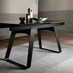 Viadurini Living Ausziehbare Esstische-Ausziehbarer Esstisch aus Glaskeramik und Metall Made in Italy - Ania