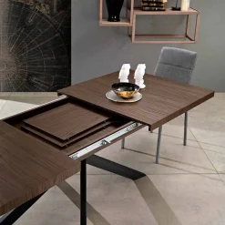 Viadurini Living Ausziehbare Esstische-Ausziehbarer Esstisch aus Melaminholz, hergestellt in Italien, Dionigi