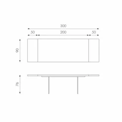 Viadurini Living Ausziehbare Esstische-Ausziehbarer Esstisch aus Eichenholz und Glas - Nico