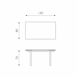 Viadurini Living Ausziehbare Esstische-Ausziehbarer Esstisch aus Glas, L 140 / 200x P 80 cm - Nardo