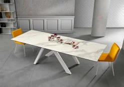 Viadurini Living Ausziehbare Esstische-Ausziehbarer Esstisch aus Glaskeramik made in Italy, Wilmer