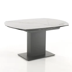 Viadurini Living Ausziehbare Esstische-Ausziehbarer Esstisch bis 180 cm in Keramik und Stahl - Catone