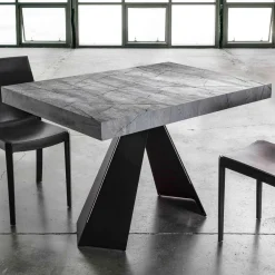 Viadurini Living Ausziehbare Esstische-Ausziehbarer Esstisch Bis zu 220 cm mit Melaminholzplatte - Amiro