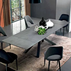 Viadurini Living Ausziehbare Esstische-Ausziehbarer Esstisch bis 300 cm aus Laminat, hergestellt in Italien – Settimmio