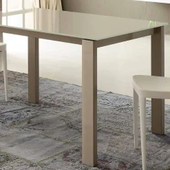 Viadurini Living Ausziehbare Esstische-Ausziehbarer Esstisch Bis zu 204 cm in Made in Italy Crystal - Palladio