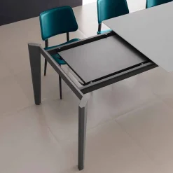 Viadurini Living Ausziehbare Esstische-Ausziehbarer Esstisch Bis zu 290 cm in Made in Italy Crystal - Polonio