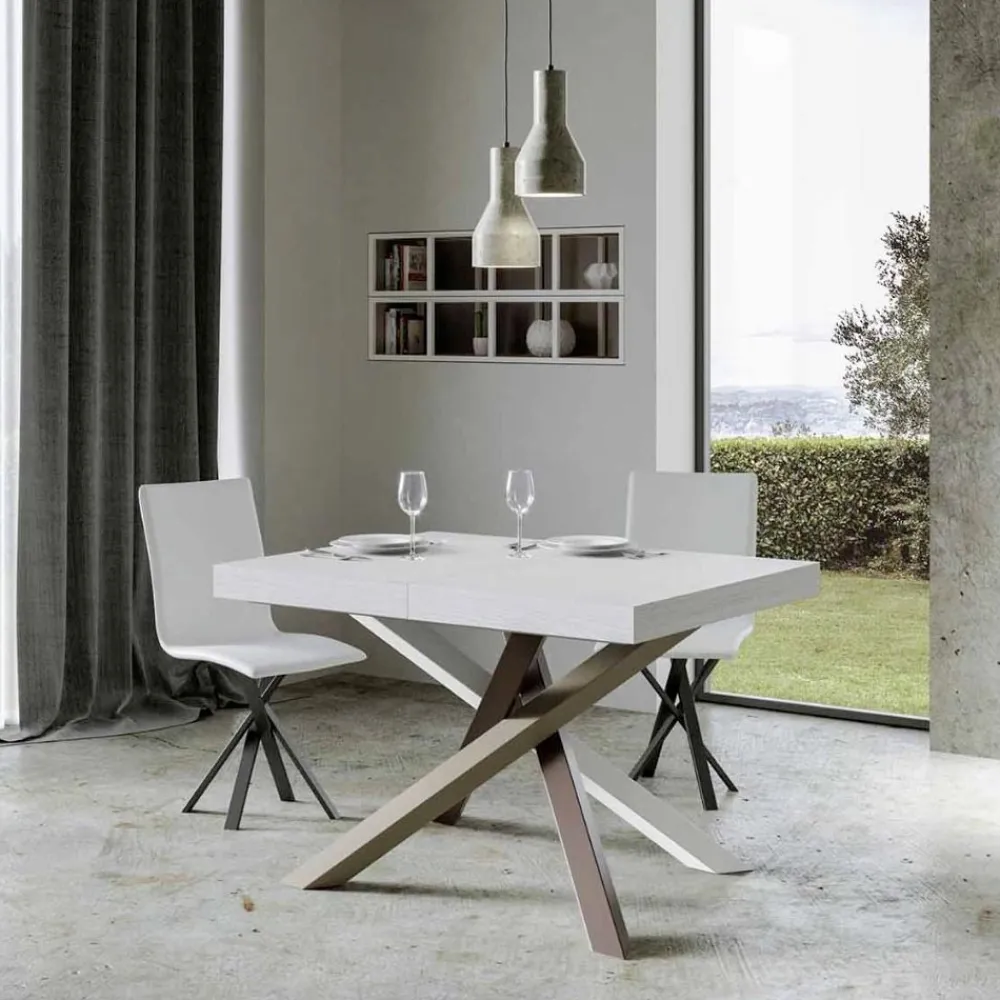 Viadurini Living Ausziehbare Esstische-Ausziehbarer Esstisch bis zu 440 cm, Made in Italy Design – Rally