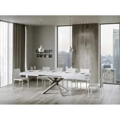 Viadurini Living Ausziehbare Esstische-Ausziehbarer Esstisch bis zu 440 cm, Made in Italy Design – Rally