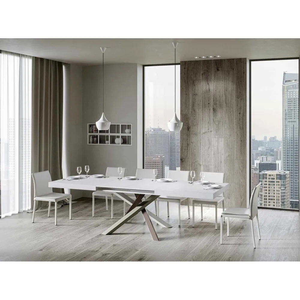 Viadurini Living Ausziehbare Esstische-Ausziehbarer Esstisch bis zu 440 cm, Made in Italy Design – Rally