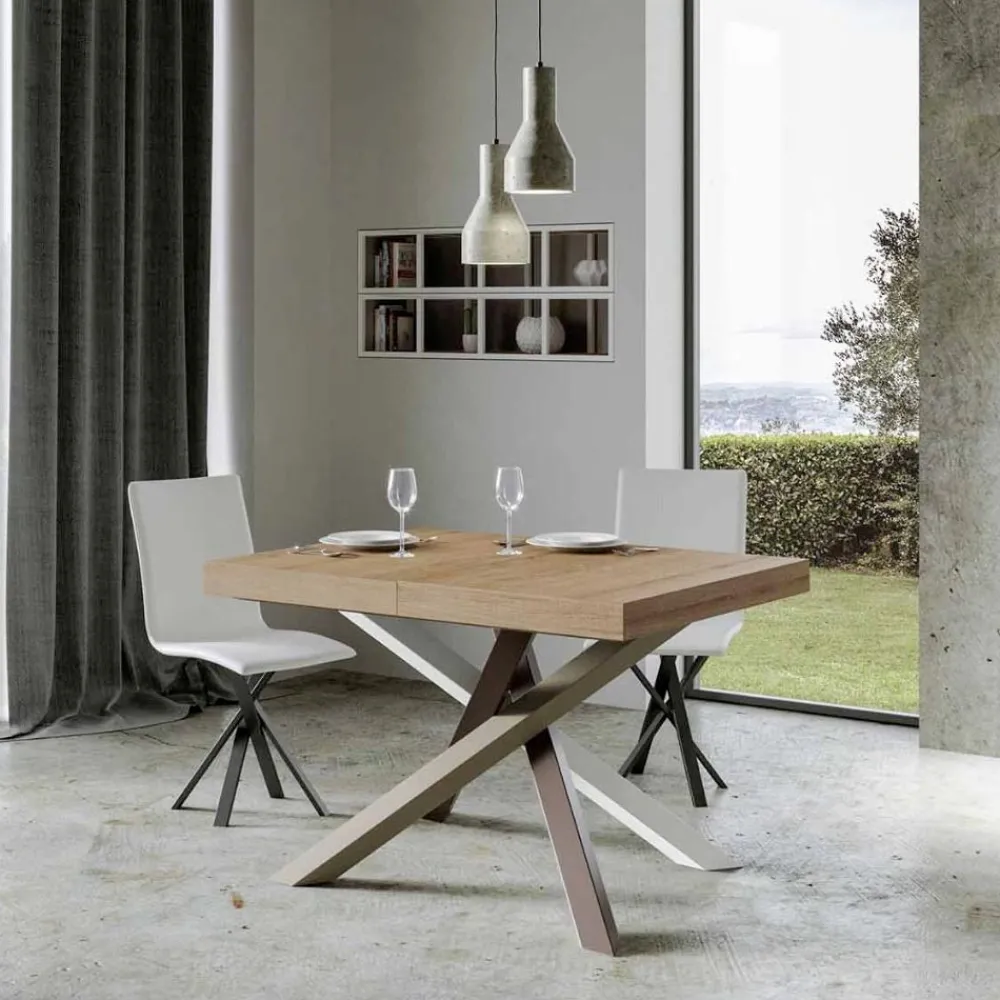 Viadurini Living Ausziehbare Esstische-Ausziehbarer Esstisch bis zu 440 cm, Made in Italy Design – Rally