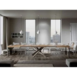 Viadurini Living Ausziehbare Esstische-Ausziehbarer Esstisch bis zu 440 cm, Made in Italy Design – Rally