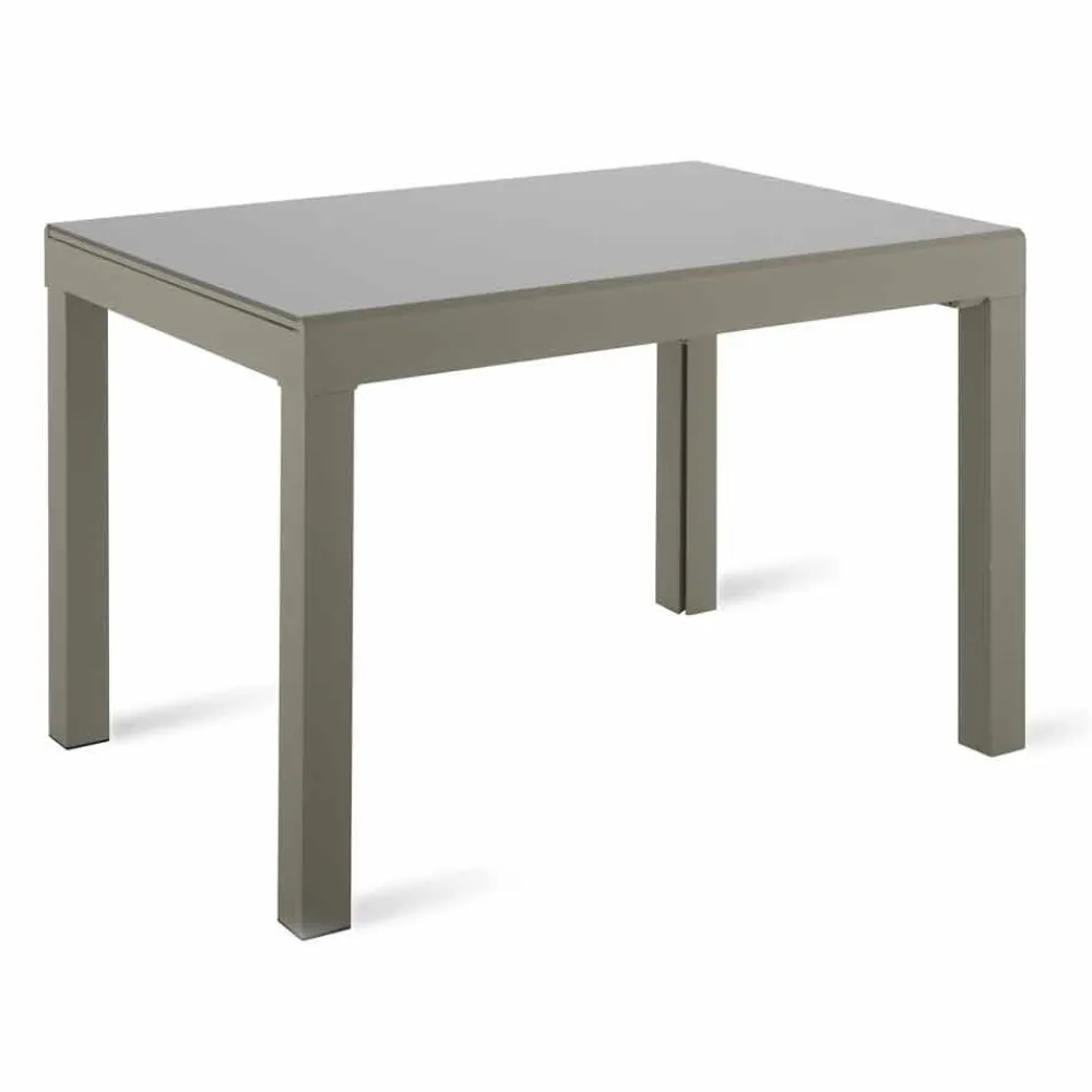 Viadurini Living Ausziehbare Esstische-Ausziehbarer Esstisch Bis zu 350 cm in Glas, Melamin und Metall - Meryl