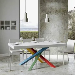 Viadurini Living Ausziehbare Esstische-Ausziehbarer Esstisch bis 440 cm, Holzplatte, hergestellt in Italien – Boan