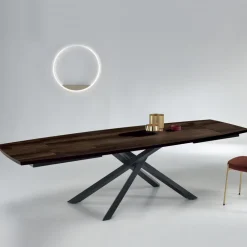 Viadurini Living Ausziehbare Esstische-Ausziehbarer Esstisch bis 300 cm aus Eiche Made in Italy - Antonino