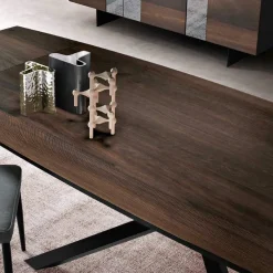 Viadurini Living Ausziehbare Esstische-Ausziehbarer Esstisch bis 300 cm aus Eiche Made in Italy - Antonino