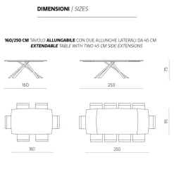 Viadurini Living Ausziehbare Esstische-Ausziehbarer Esstisch bis 300 cm aus Eiche Made in Italy - Antonino