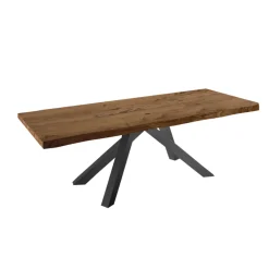 Viadurini Living Ausziehbare Esstische-Ausziehbarer Esstisch bis 300 cm aus furniertem Holz – Settimmio